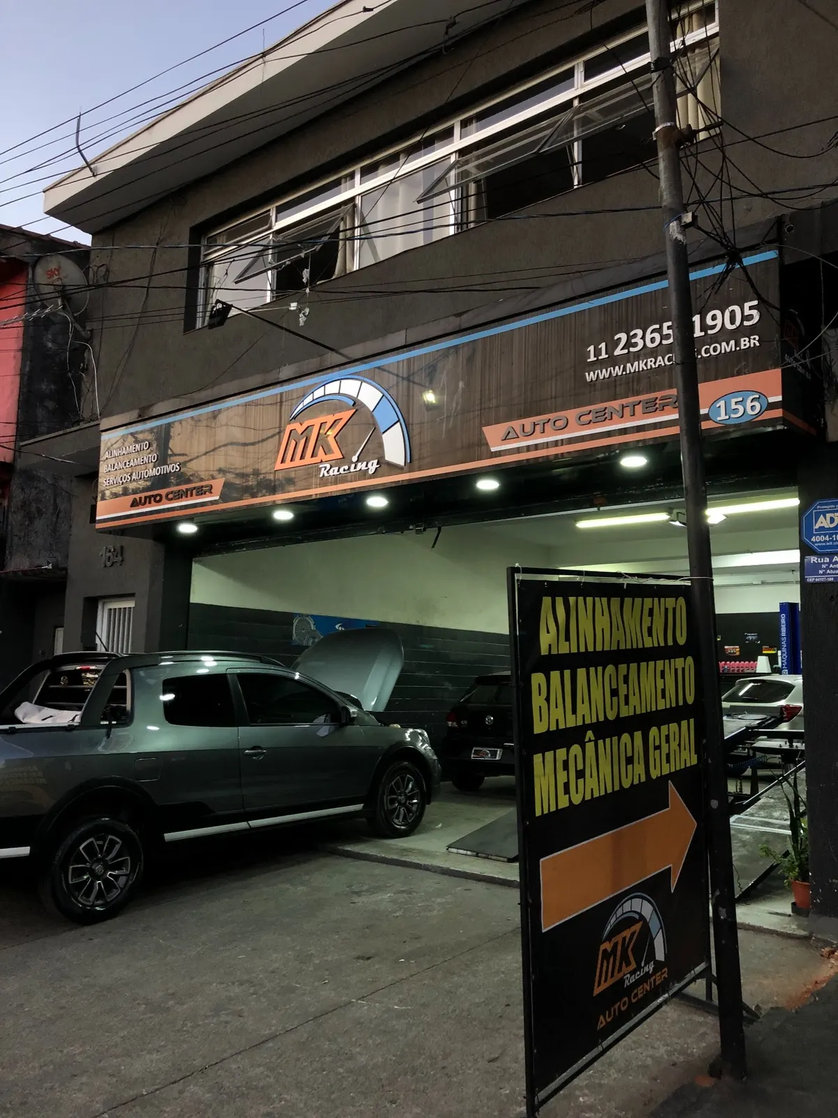 Fachada da MK Racing Auto Center